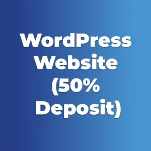 WordPress Website (50% Deposit)